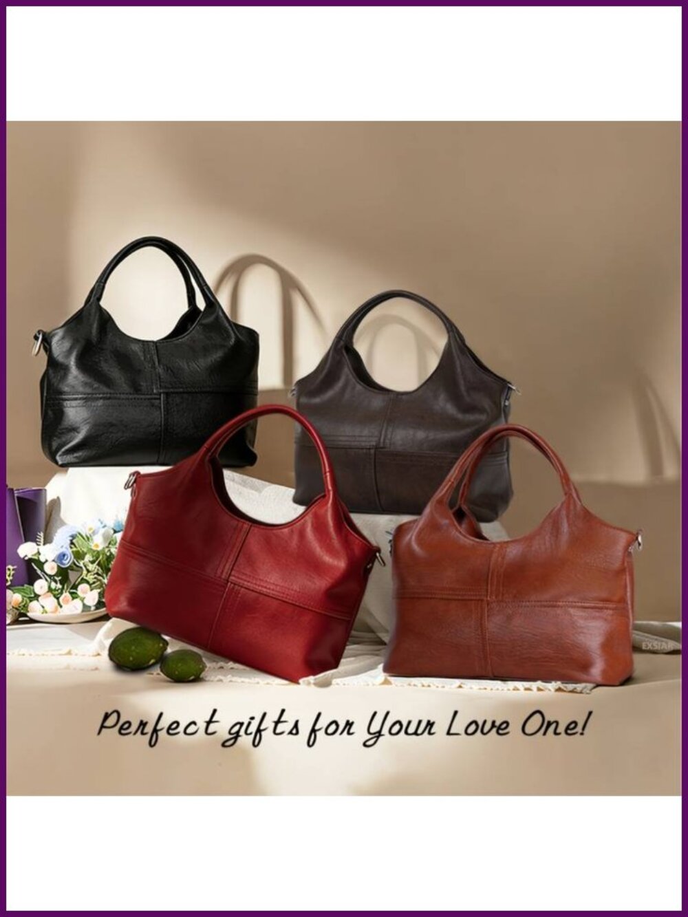 Vintage Genuine Leather Crossbody Handbag Adjustable Strap Satchel